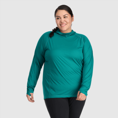 Outdoor Research Women's Echo Plus Size Hoodie Deep Lake