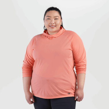 Outdoor Research Women's Echo Plus Size Hoodie Guava