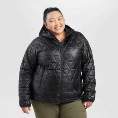 Outdoor Research Women's Helium Insulated Plus Size Hoodie Black