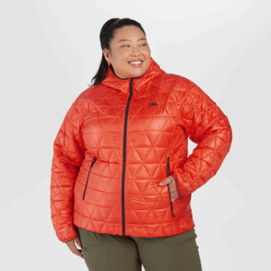 Outdoor Research Women's Helium Insulated Plus Size Hoodie Sunset