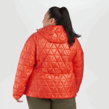 Outdoor Research Women's Helium Insulated Plus Size Hoodie Sunset
