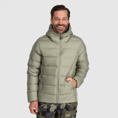 Outdoor Research Men's Coldfront Down Hoodie Flint