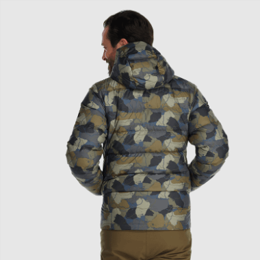 Outdoor Research Men's Coldfront Down Hoodie Loden Camo