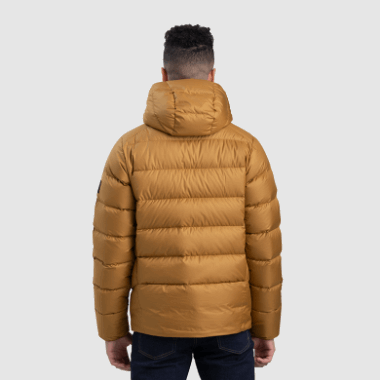 Outdoor Research Men's Coldfront Down Hoodie Saddle
