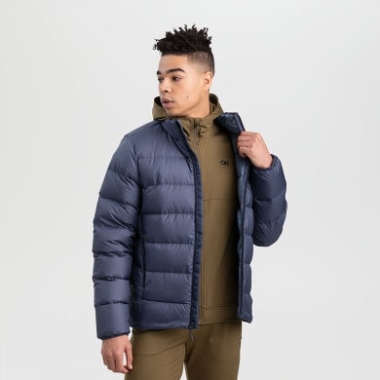 Outdoor Research Men's Coldfront Down Jacket Naval Blue