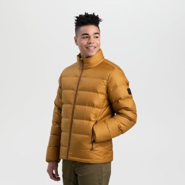 Outdoor Research Men's Coldfront Down Jacket Saddle