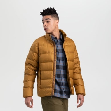 Outdoor Research Men's Coldfront Down Jacket Saddle