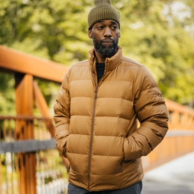 Outdoor Research Men's Coldfront Down Jacket Saddle