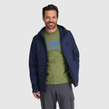 Outdoor Research Men's Shadow Insulated Hoodie Naval Blue