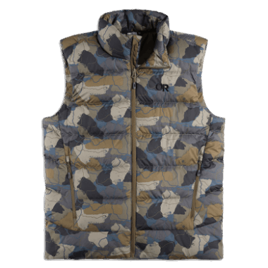 Outdoor Research Men's Coldfront Down Vest Loden Camo
