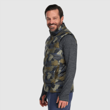 Outdoor Research Men's Coldfront Down Vest Loden Camo