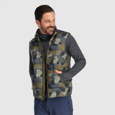Outdoor Research Men's Coldfront Down Vest Loden Camo