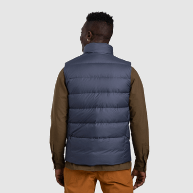 Outdoor Research Men's Coldfront Down Vest Naval Blue