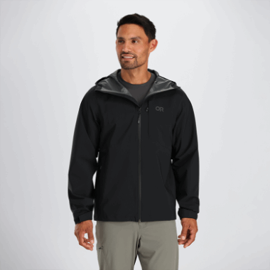 Outdoor Research Men's Dryline Rain Jacket Black