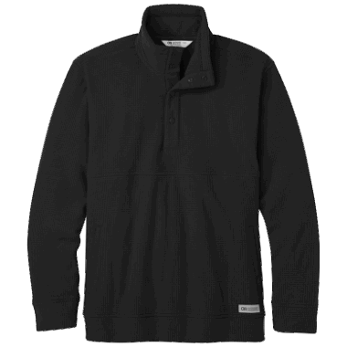 Outdoor Research Men's Trail Mix Snap Pullover Ii Black