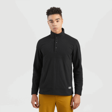 Outdoor Research Men's Trail Mix Snap Pullover Ii Black