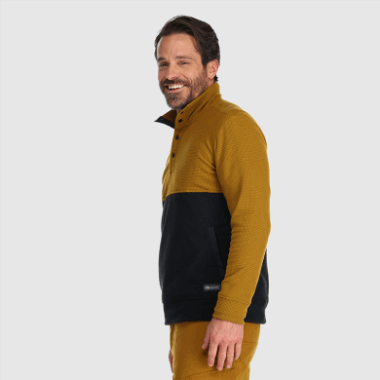 Outdoor Research Men's Trail Mix Snap Pullover Ii Tapenade/Black