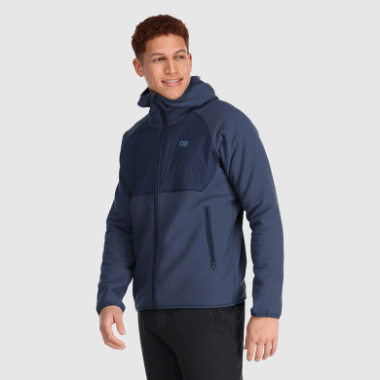 Outdoor Research Men's Vigor Plus Fleece Hoodie Naval Blue