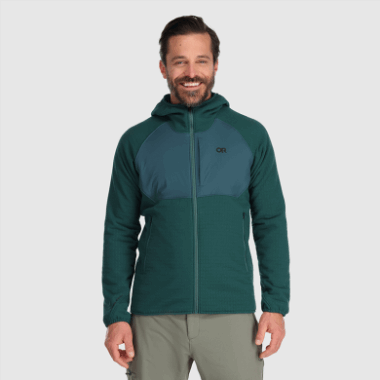 Outdoor Research Men's Vigor Plus Fleece Hoodie Treeline