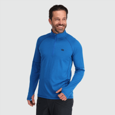 Outdoor Research Men's Alpine Onset Merino Quarter Zip Classic Blue