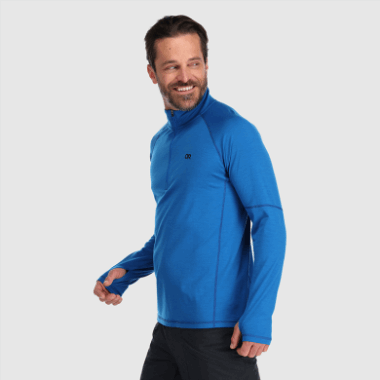 Outdoor Research Men's Alpine Onset Merino Quarter Zip Classic Blue