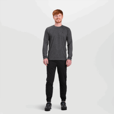 Outdoor Research Men's Alpine Onset Merino Crew Charcoal Heather