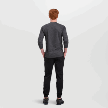 Outdoor Research Men's Alpine Onset Merino Crew Charcoal Heather