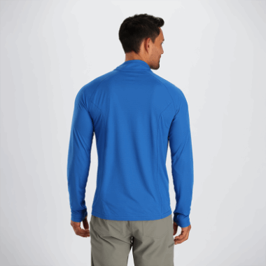 Outdoor Research Men's Echo Quarter Zip Classic Blue