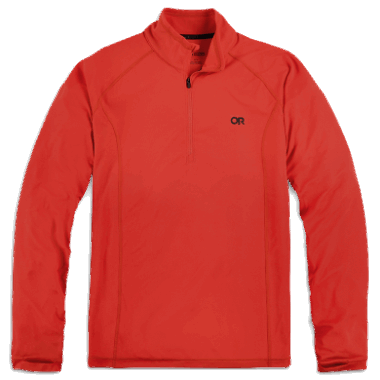 Outdoor Research Men's Echo Quarter Zip Cranberry