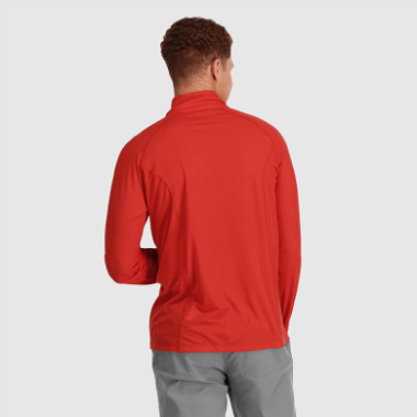 Outdoor Research Men's Echo Quarter Zip Cranberry