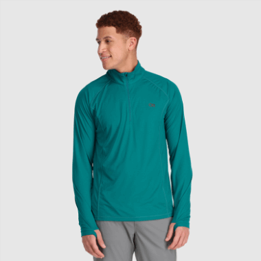 Outdoor Research Men's Echo Quarter Zip Deep Lake