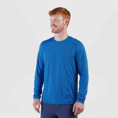 Outdoor Research Men's Echo Long Sleeve Tee Classic Blue
