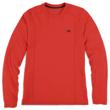 Outdoor Research Men's Echo Long Sleeve Tee Cranberry