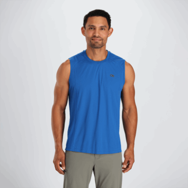 Outdoor Research Men's Echo Tank Classic Blue