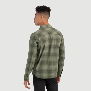 Outdoor Research Men's Astroman L/S Sun Shirt Fatigue Plaid