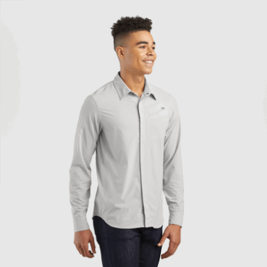 Outdoor Research Men's Astroman L/S Sun Shirt Pebble
