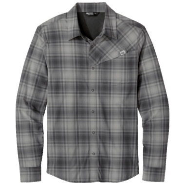Outdoor Research Men's Astroman L/S Sun Shirt Storm Plaid