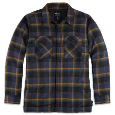 Outdoor Research Men's Feedback Shirt Jacket Naval Blue Plaid