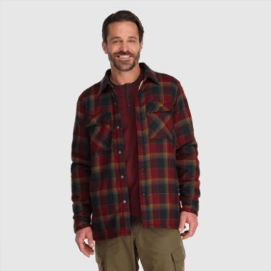 Outdoor Research Men's Feedback Shirt Jacket Kalamata Plaid