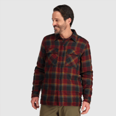 Outdoor Research Men's Feedback Shirt Jacket Kalamata Plaid