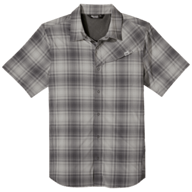 Outdoor Research Men's Astroman S/S Sun Shirt Fatigue Plaid