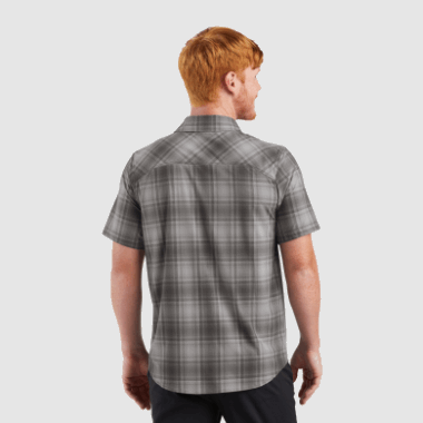 Outdoor Research Men's Astroman S/S Sun Shirt Fatigue Plaid