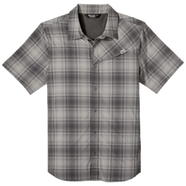 Outdoor Research Men's Astroman S/S Sun Shirt Storm Plaid