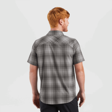 Outdoor Research Men's Astroman S/S Sun Shirt Storm Plaid