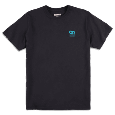 Outdoor Research Lockup Chest Logo T-Shirt Black/Deep Lake