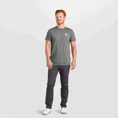 Outdoor Research Lockup Chest Logo T-Shirt Charcoal/White