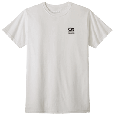 Outdoor Research Lockup Chest Logo T-Shirt White/Black