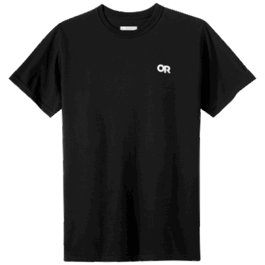 Outdoor Research Lockup Back Logo T-Shirt Black/White