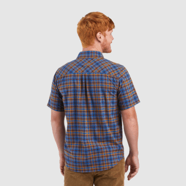 Outdoor Research Men's Wanderer S/S Shirt Classic Blue Plaid