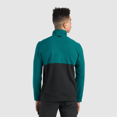 Outdoor Research Men's Trail Mix Snap Pullover Ii Treeline/Black